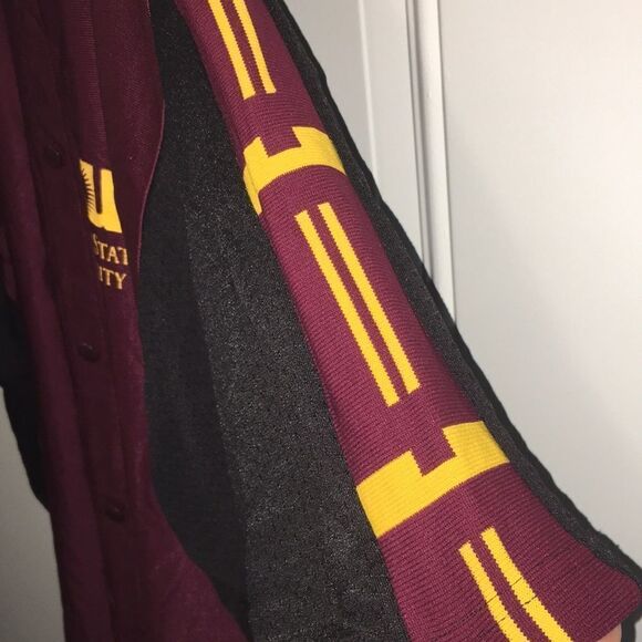 Vintage Arizona State ASU Red Sun Devils Basketball shooter warm up shirt Jersey - Picture 4 of 5